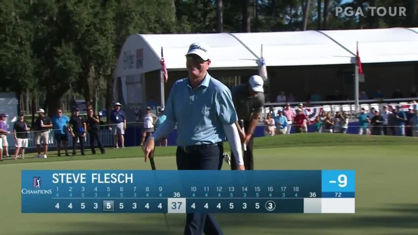 Steve Flesch makes birdie on No. 16 at FURYK & FRIENDS