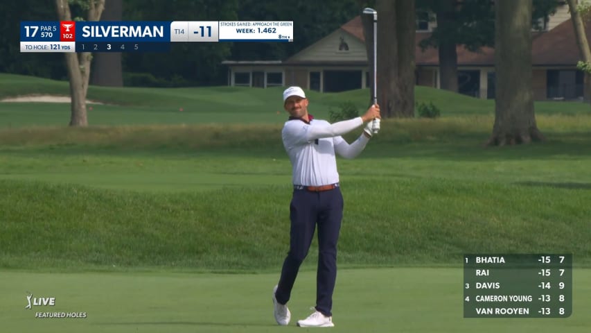 Ben Silverman's dialed-in approach from 121 yards at Rocket Mortgage