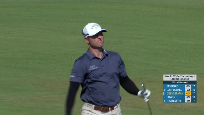 Max Greyserman cards closing birdie at World Wide Technology