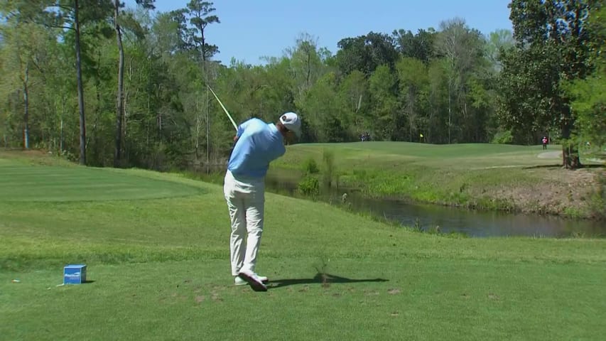 Steven Alker's approach sets up birdie putt at Rapiscan