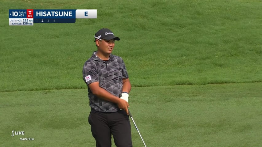 Ryo Hisatsune throws dart at flag and opens with birdie at Wyndham