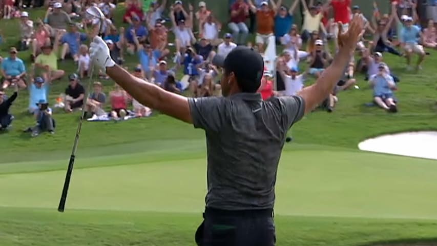 Jason Day's wild ride on No. 15 ends in birdie at AT&T Byron Nelson