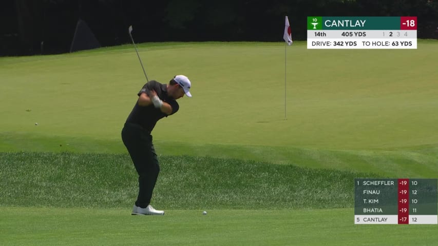 Patrick Cantlay wedges it tight to set up birdie at Travelers