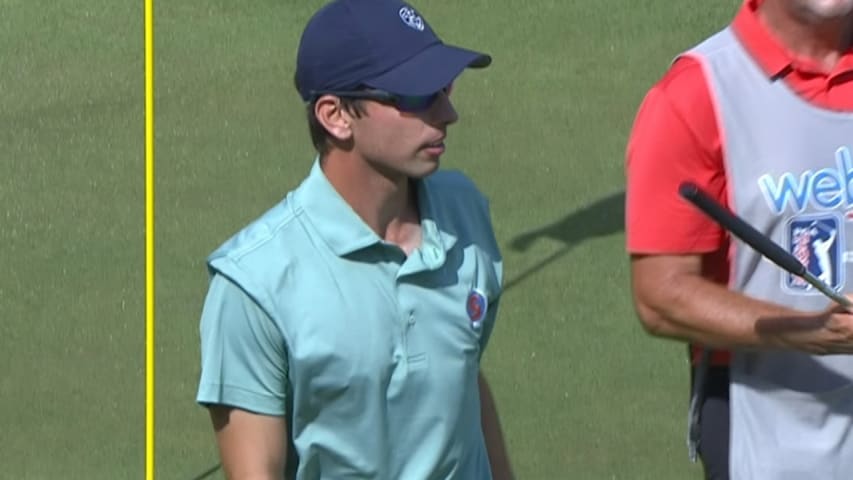 Seth Reeves' lengthy birdie putt at DAP Championship