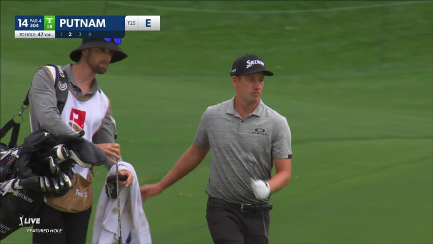 Andrew Putnam gets up-and-down for birdie at Wells Fargo