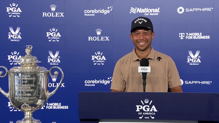 Xander Schauffele's interview after winning PGA Championship