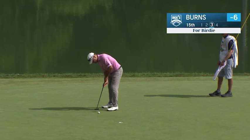 Gordon Burns makes birdie on No. 15 at DICK'S Open