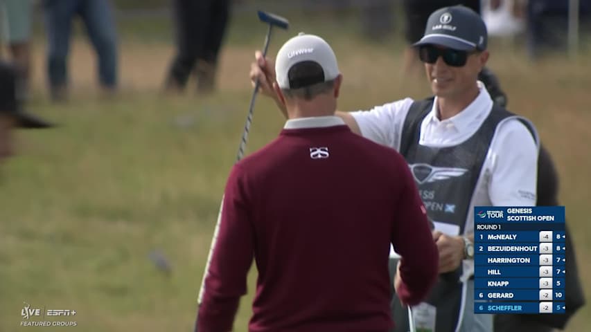 Adam Scott inches from eagle hole-out at Genesis Scottish Open