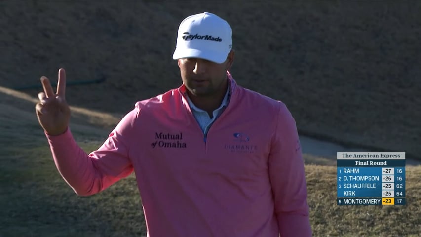 Taylor Montgomery's 17-foot closing birdie putt at The American Express