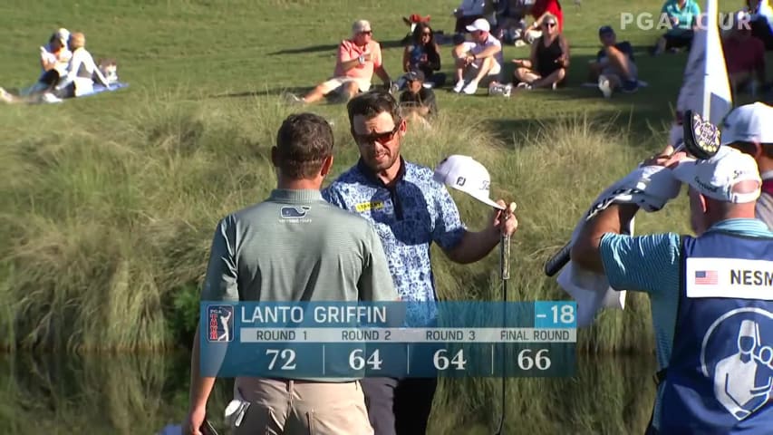 Lanto Griffin makes birdie on No. 18 at Shriners