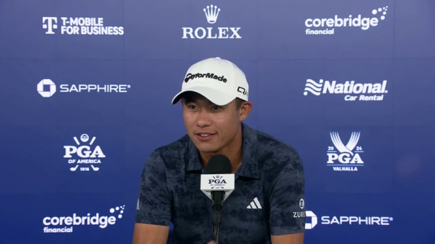 Collin Morikawa’s interview after Round 1 of PGA Championship