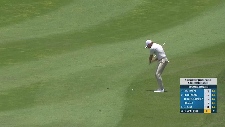 Danny Walker's beautiful approach leads to birdie at Corales Puntacana