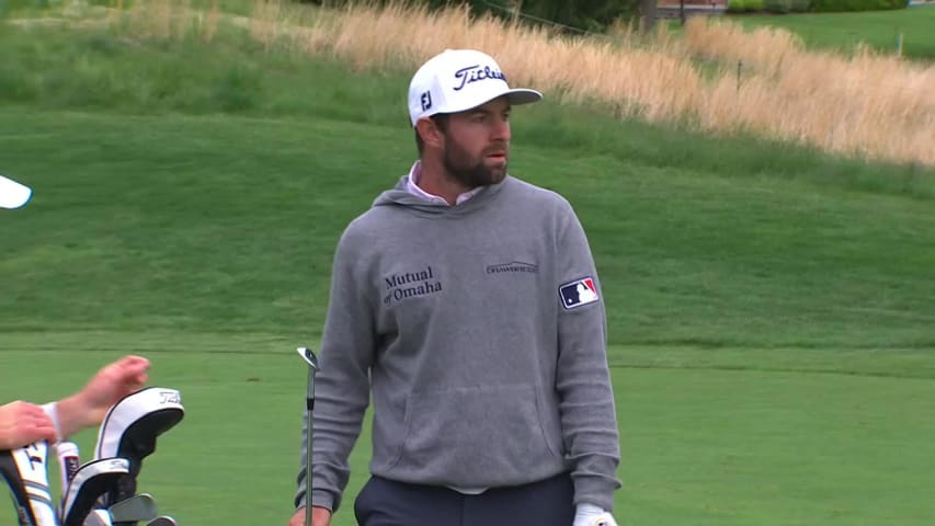 Cameron Young spins second to set up birdie at Wells Fargo
