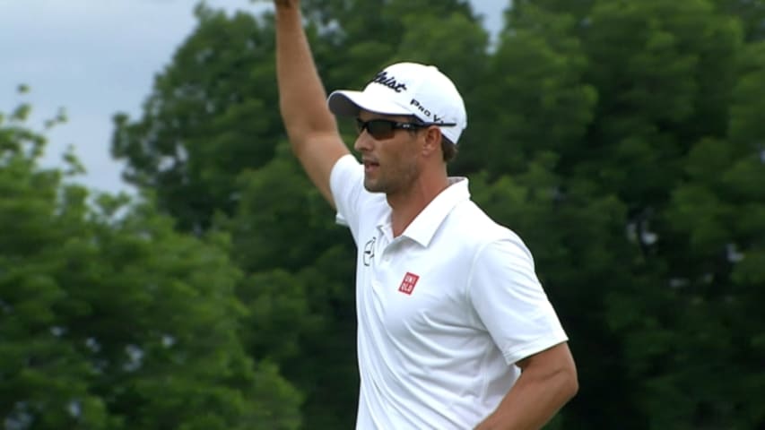 Adam Scott wins the Crowne Plaza Invitational at Colonial