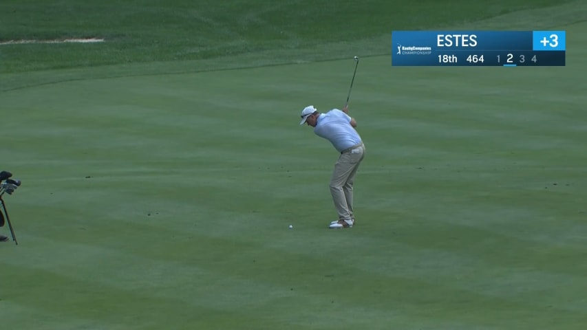 Bob Estes holes out from fairway for eagle at Kaulig Co. Championship