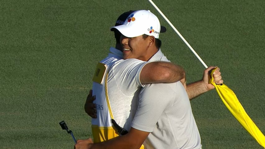 Si Woo Kim caps off bogey-free round to win THE PLAYERS