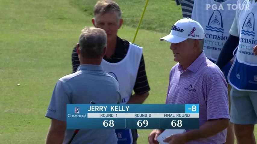 Jerry Kelly sinks birdie putt at Ascension Charity Classic