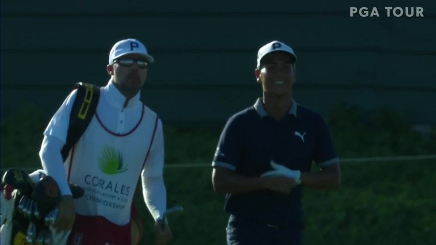 Justin Suh makes birdie on No. 18 in Round 4 at Corales Puntacana