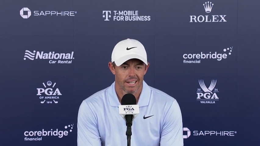 Rory McIlroy’s interview after Round 1 of PGA Championship