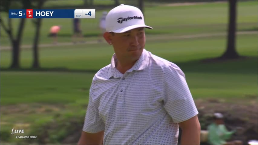 Rico Hoey buries a 20-foot birdie putt at CJ CUP Byron Nelson