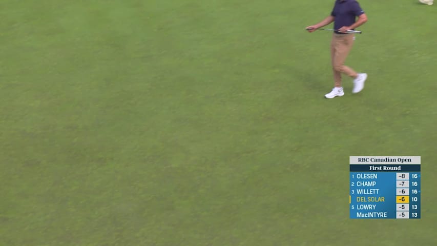 Cristobal Del Solar drains long putt to move to 8-under at RBC Canadian