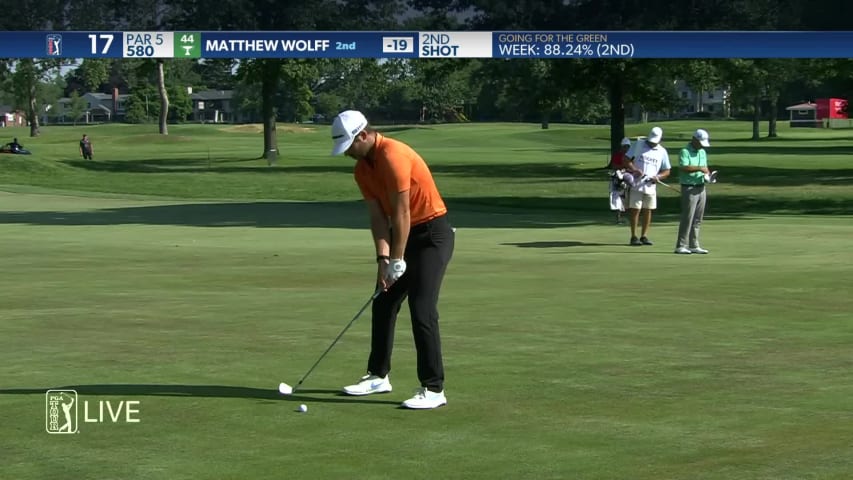 Matthew Wolff makes birdie on No. 17 in Round 4 at Rocket Mortgage