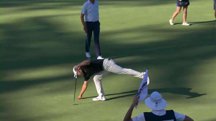 Pierceson Coody makes birdie on No. 9 at Procore