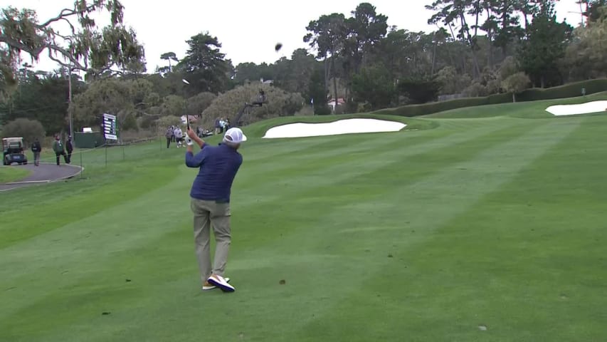 Ken Duke makes birdie on No. 14 at Pure Insurance