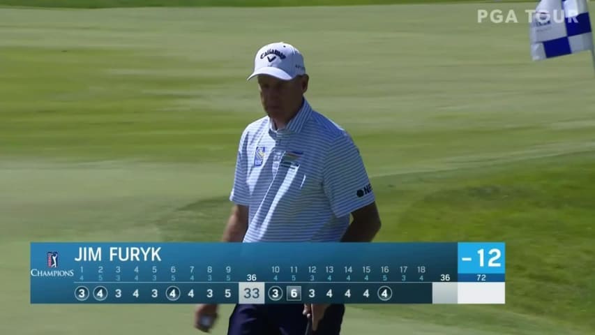 Jim Furyk birdies No. 16 at American Family Insurance