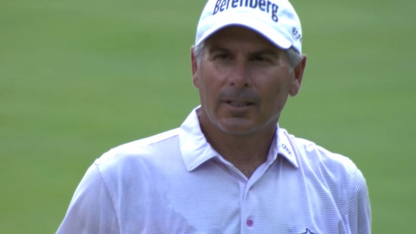 Fred Couples' par-saving chip shot at American Family Insurance