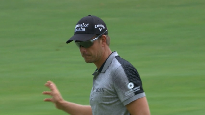 Henrik Stenson makes back-to-back birdies at The Barclays