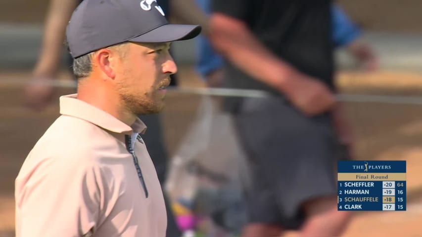 Xander Schauffele reaches in two to set up birdie at THE PLAYERS