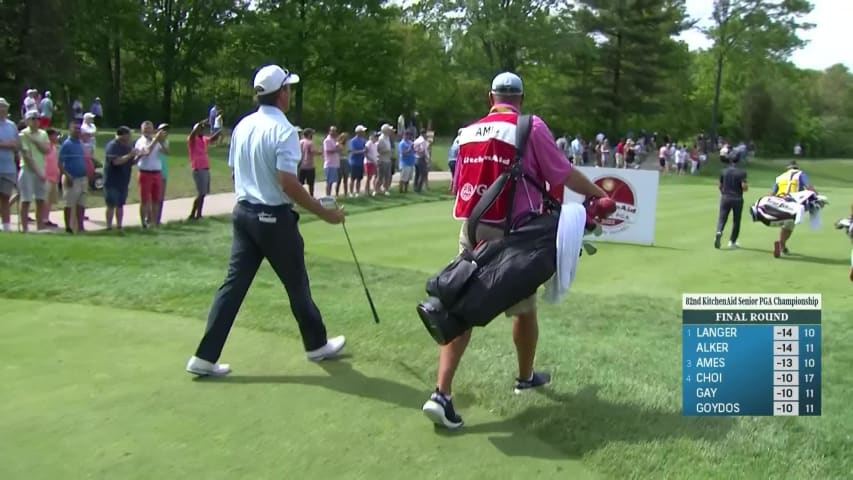 Stephen Ames nearly aces No. 11 at KitchenAid Senior PGA Championship