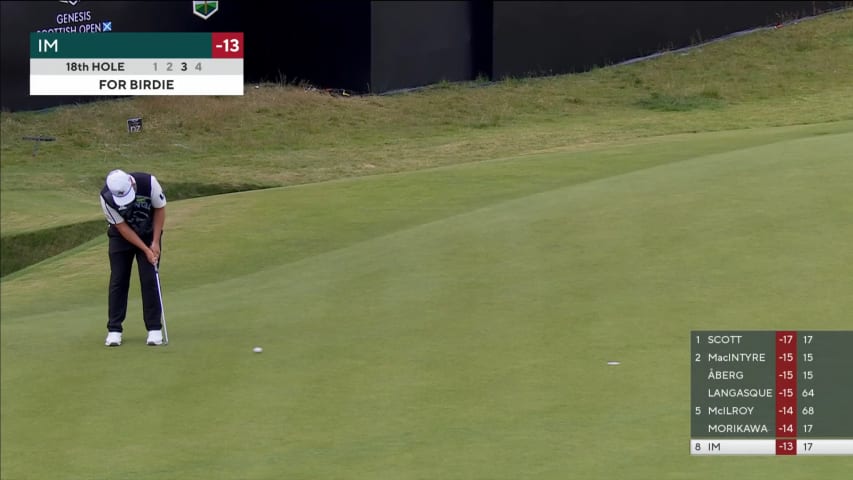 Sungjae Im drains putt to end day with birdie at Genesis Scottish Open