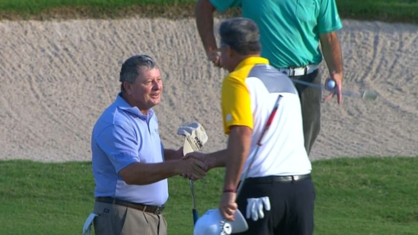 Ian Woosnam drains long birdie to win Insperity Invitational in a playoff