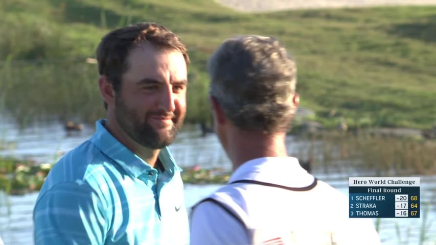 Scottie Scheffler wins Hero World Challenge 