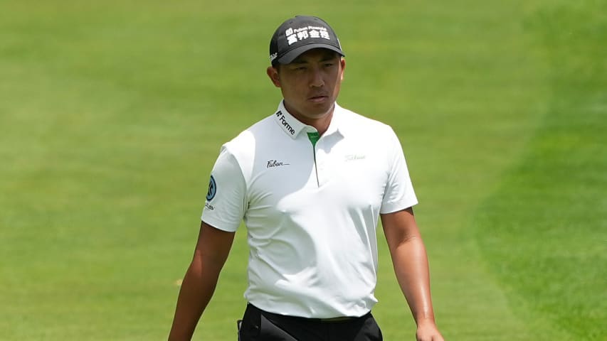 C.T. Pan’s awesome 32-yard pitch-in eagle for the Shot of the Day
