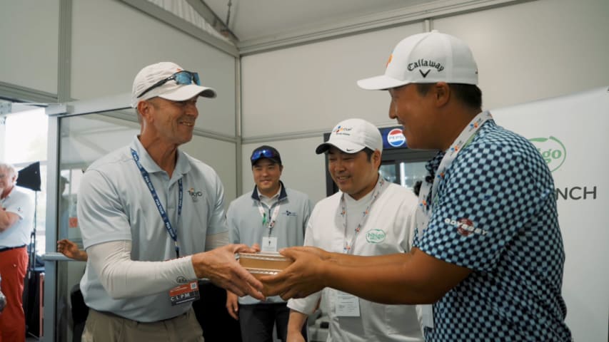 2023 winner K.H. Lee provides lunch to media at THE CJ CUP Byron Nelson