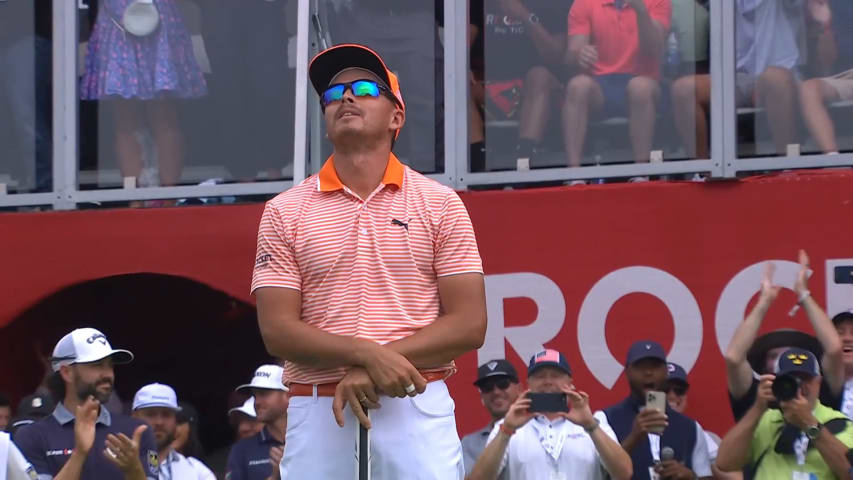 Rickie Fowler birdies the first playoff hole to win Rocket Mortgage