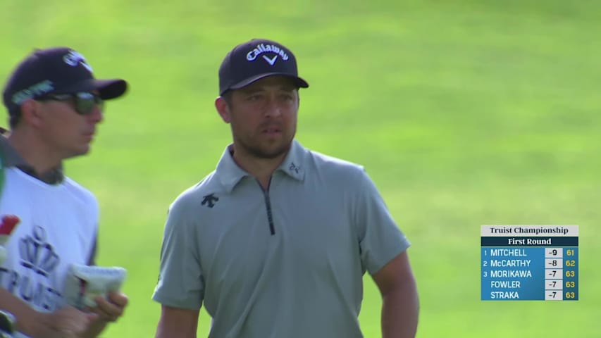 Xander Schauffele ends opening round with birdie at Truist Championship