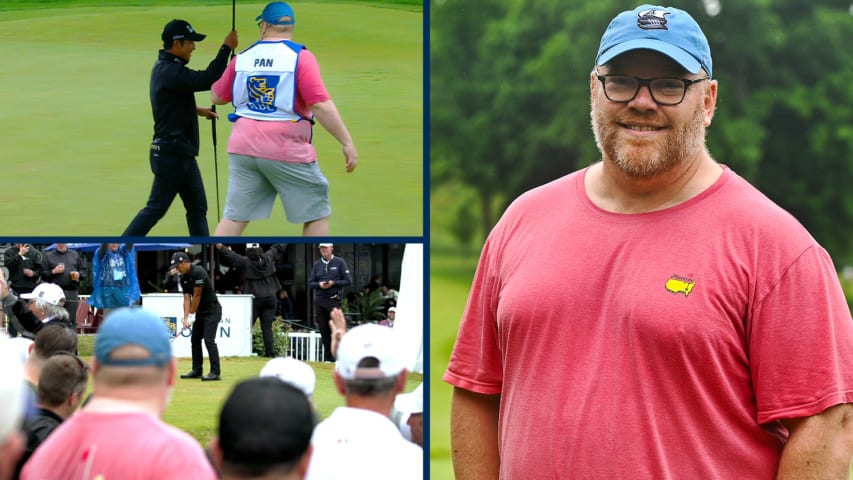 Fan steps up to caddie for C.T. Pan after Fluff’s injury at RBC Canadian Open