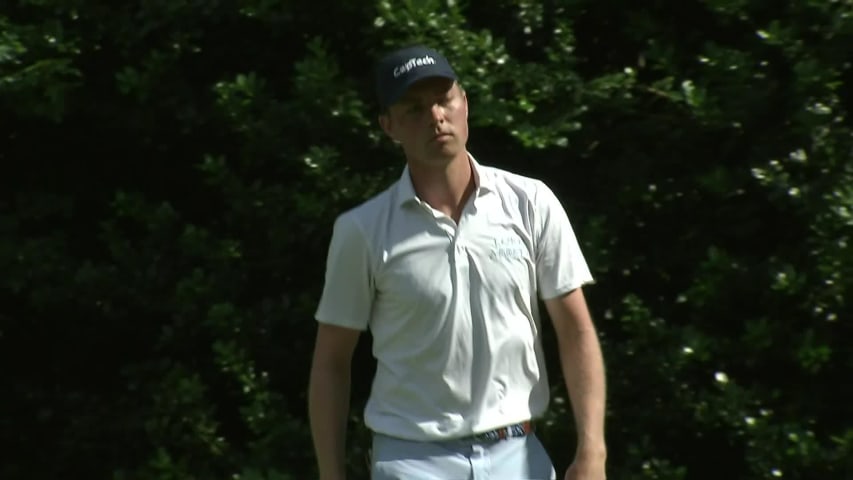 Ben Griffin makes birdie on No. 14 at BMW Charity Pro-Am