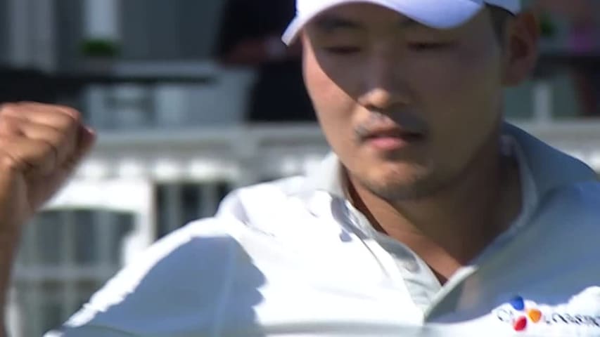 Sung Kang’s 23-foot birdie putt on No. 15 at AT&T Byron Nelson