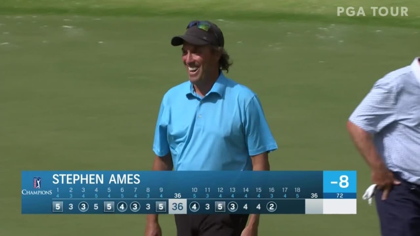 Stephen Ames makes birdie on No. 16 in Round 3 at Mitsubishi