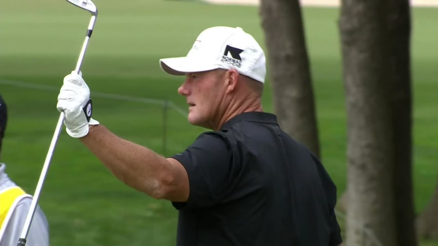 Alex Cejka's nearly-eagled chip at the KitchenAid Senior PGA