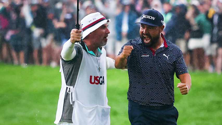 J.J. Spaun drains 64-foot birdie putt to win U.S. Open