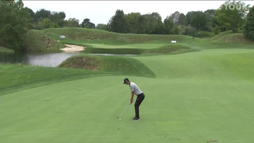 Seth Reeves birdies No. 15 in Round 4 at Korn Ferry Tour Champ