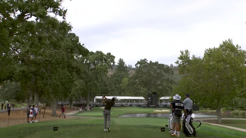 Brandon Wu sinks 36-foot birdie putt at Procore