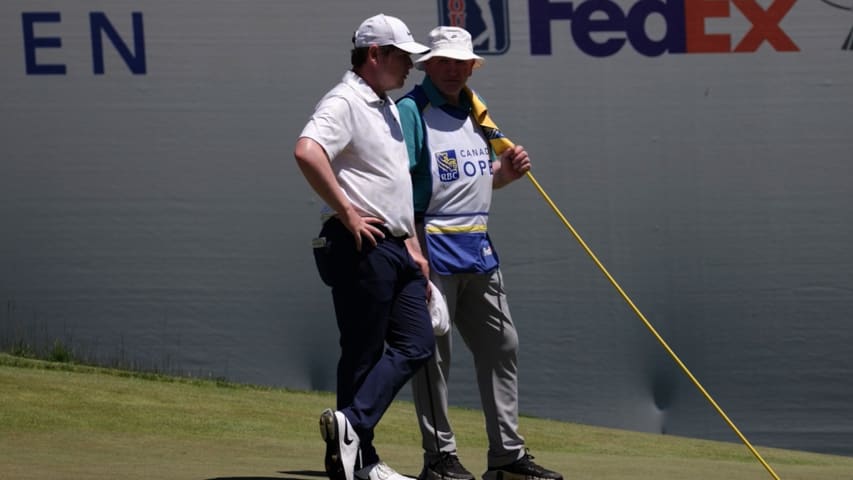 With dad caddying, Robert MacIntyre leads RBC Canadian Open
