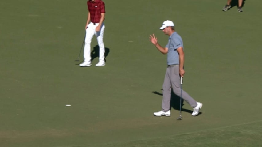 Lucas Glover birdies No. 15 at Sanderson Farms